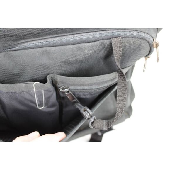 Vintage L. L. Bean Nylon/Leather Trim Laptop Messenger Briefcase Bag - Picture 13 of 16